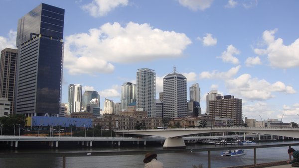 Brisbane city scape - from the South Bank