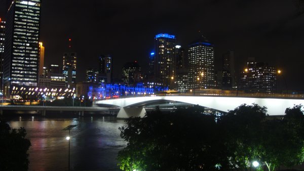 Brisbane and river at night