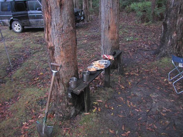 Hors d'uvres :Pine Tier Camping