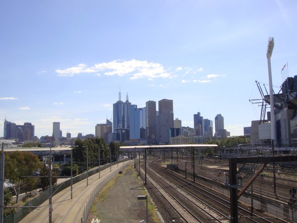 The city from the MCG