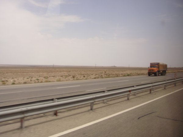 Road south from Tehran