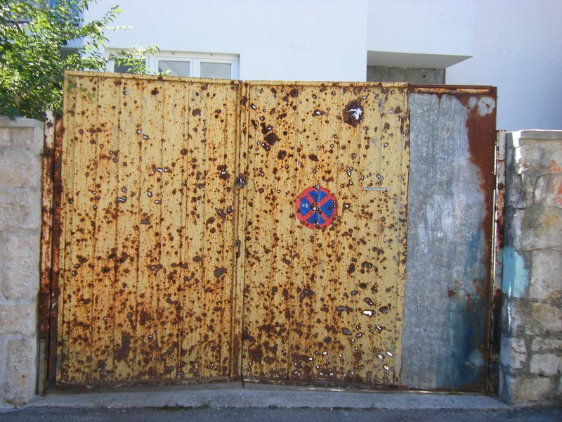 Bullet holes Mostar
