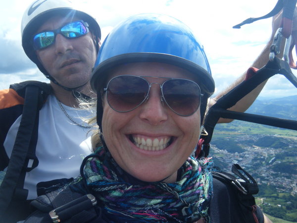 During the Paragliding