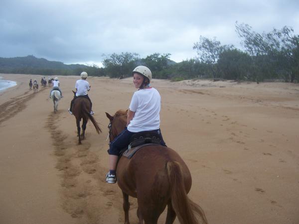 Em Horse Riding on the Beach