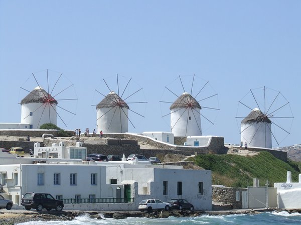 Mykonos - famous windmills