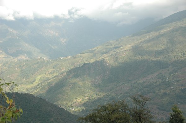 Khari Khola Village on the other side of the valley