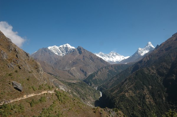 Coming out of Namche via Chhorkung