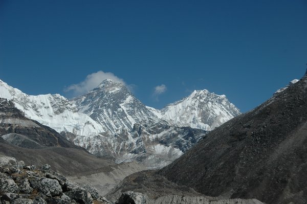 Mount Everest in the middle