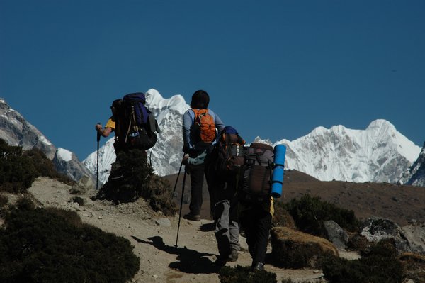 Other trekkers on the trail