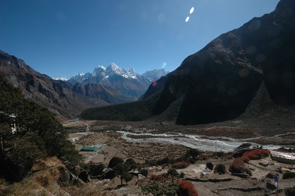 Looking down the valley to Namche 
