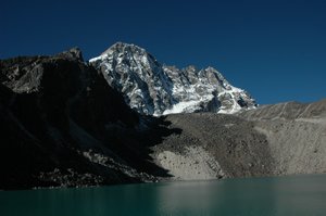 Second Lake - Taboche Tsho with Pharilapche Peak 6017 m. behind