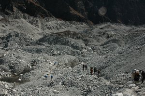 Ngozumpa is the largest glacier in Nepal
