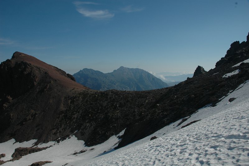 Capu Borba 2305 m. summit on the left