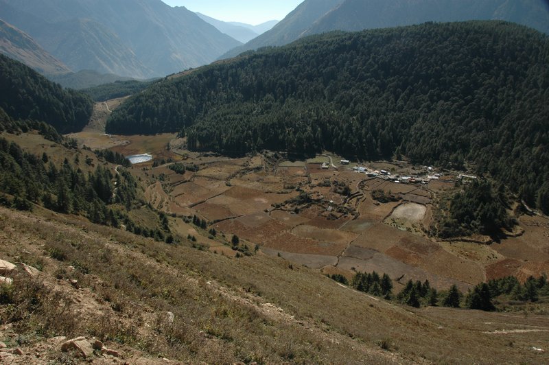 Titi Village and Titi Lake ( the small pond to the left )