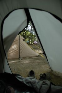 My tent in Campamento Chileno