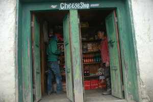 Cheese shop in Phurteng 3040 m.