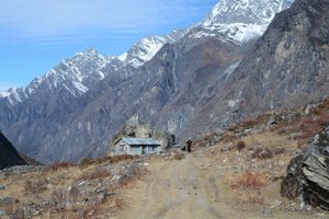 Looking back into the Langtang Valley on the way to Kyanjin Gompa