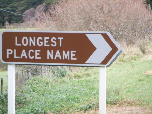 the sign to the longest place name