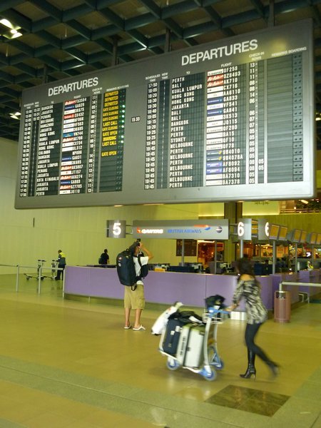 Singapore Airport Departures