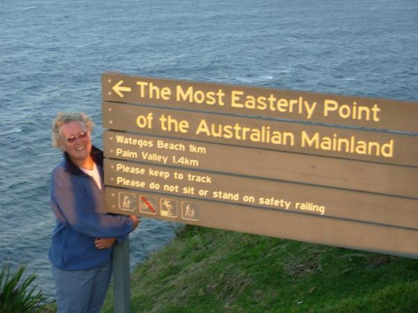 Susan at the most easterly point