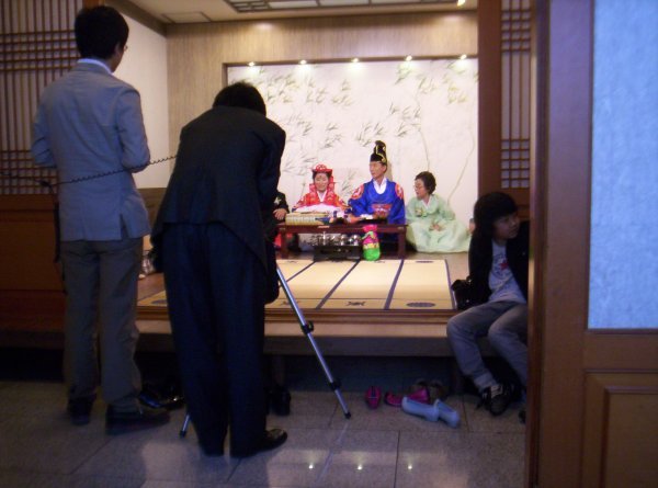 This is the traditional Korean ceremony.