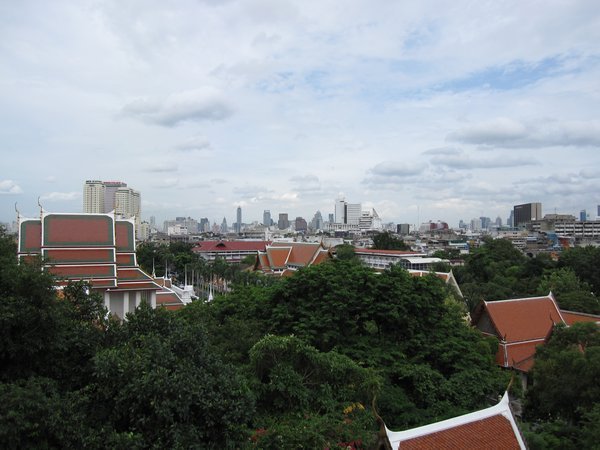 The view of Bangkok from Golden Mount