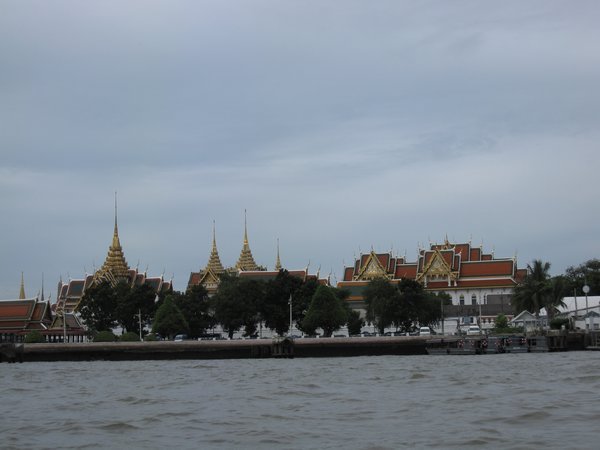 Wat Prakaeo from the Chao Phraya River. 