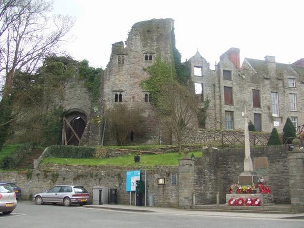 Castle remains in Hay-On-Wye
