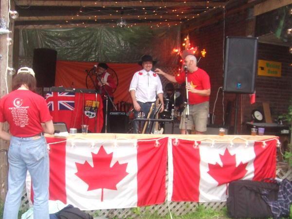 Canada Day Party - band stage