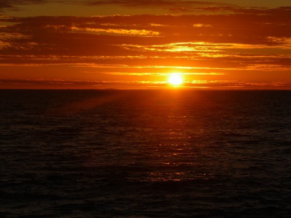 Sun setting over Cottesloe Beach