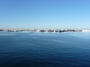 Leaving Fremantle Harbour