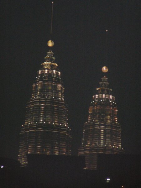 13 Twin Towers at Night