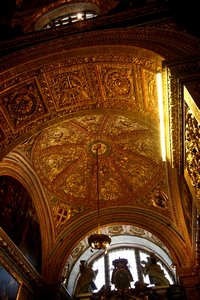 32 Richly ornate ceiling
