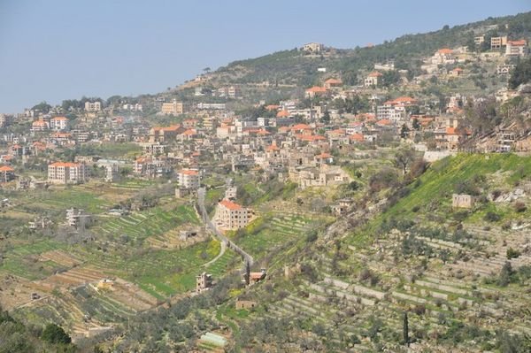 Village nestled within The Chouf Mountains - Lebanon