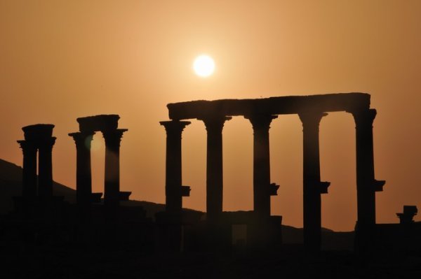 Sunset over Palmyra