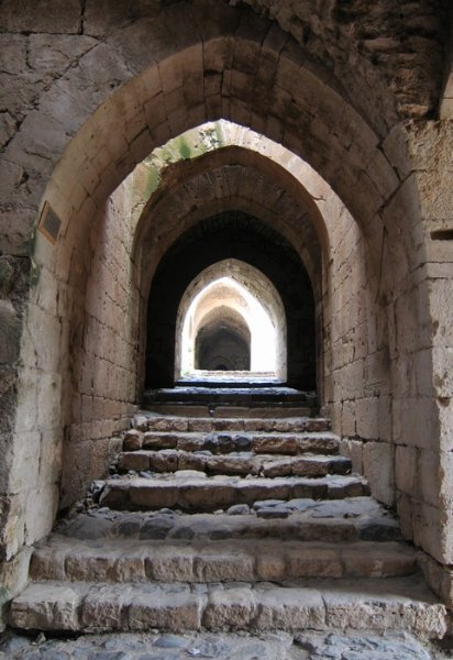 Doorway upon doorway guard the Inner Fort entrance to Krak des Chevaliers