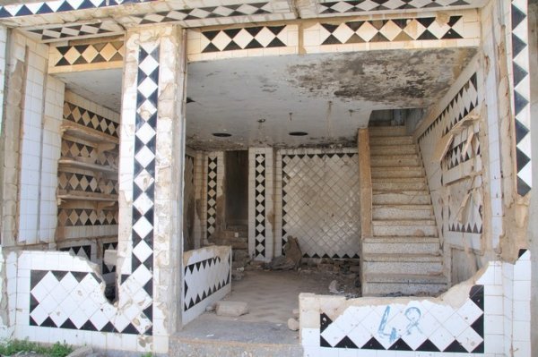 Deserted shop in Quneitra, Syria