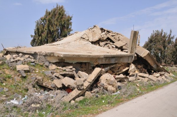 Typical housing within Quneitra, Syria