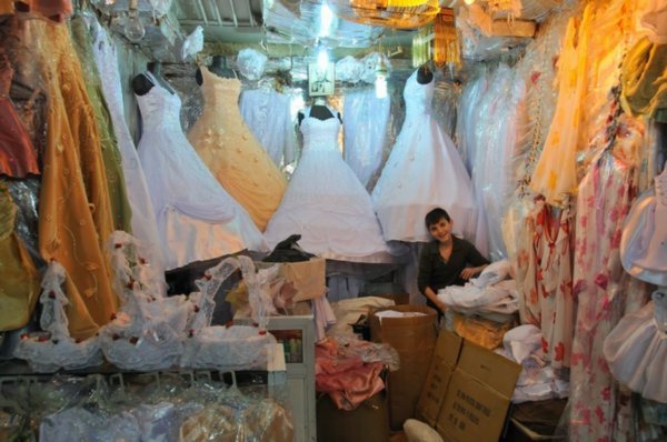 Syrian wedding dresses - Aleppo souq