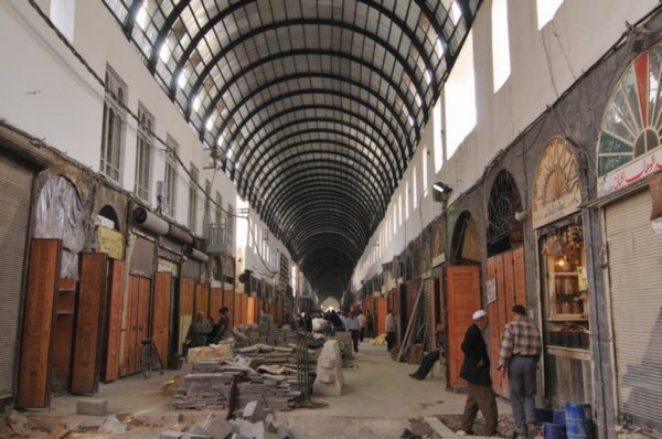 A newer section of the souq Al Taweil - Damascus, Syria