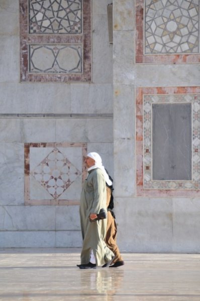 The walk of a pilgrim - Umayyad Mosque, Damascus, Syria