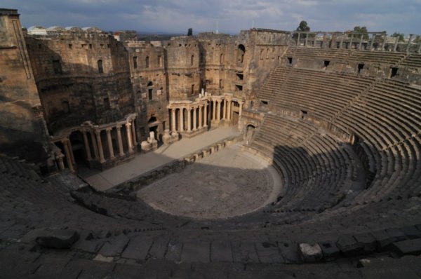 The Roman theatre in Bosra, Syria