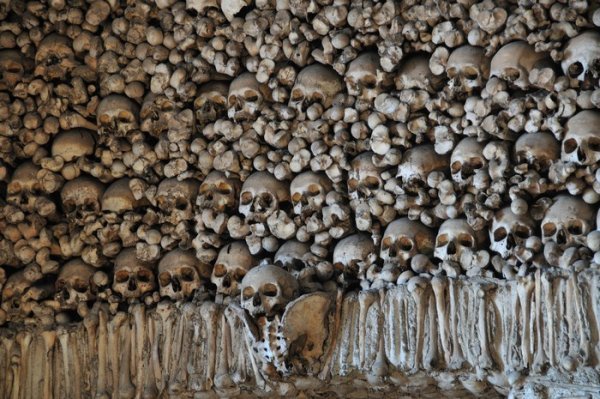 The place really does exist - Church of Bone, Evora, Portugal