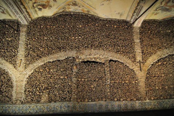 Too many bones!  Church of Bone, Evora, Portugal