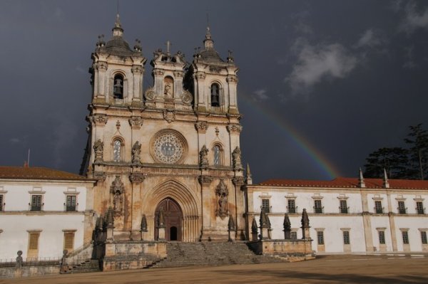 Rainbow at Alcobaca Monastery - Portugal