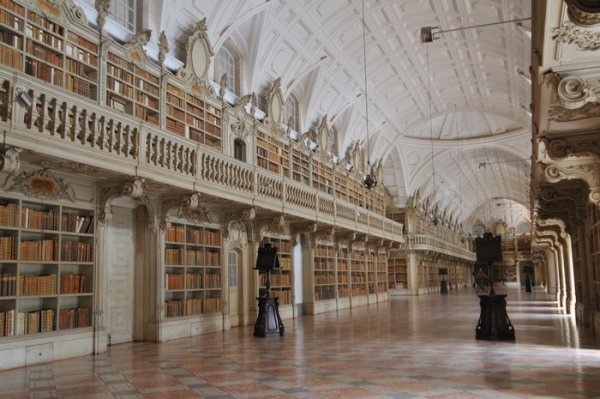 Library at the Convent of Mafra - Portugal