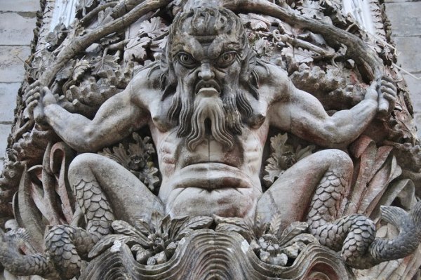 A most sinister gargoyle - National Palace of Pena, Sintra, Portugal