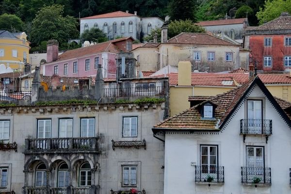Typical town view within Sintra, Portugal