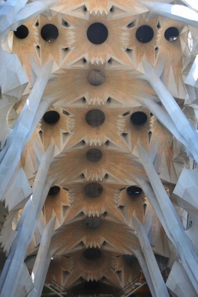 Inside of the Sagrada Familia - Barcelona, Spain