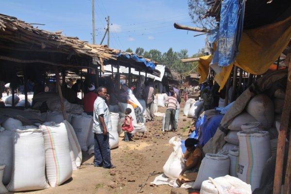 Grain market within Bahir Dar - Ethiopia